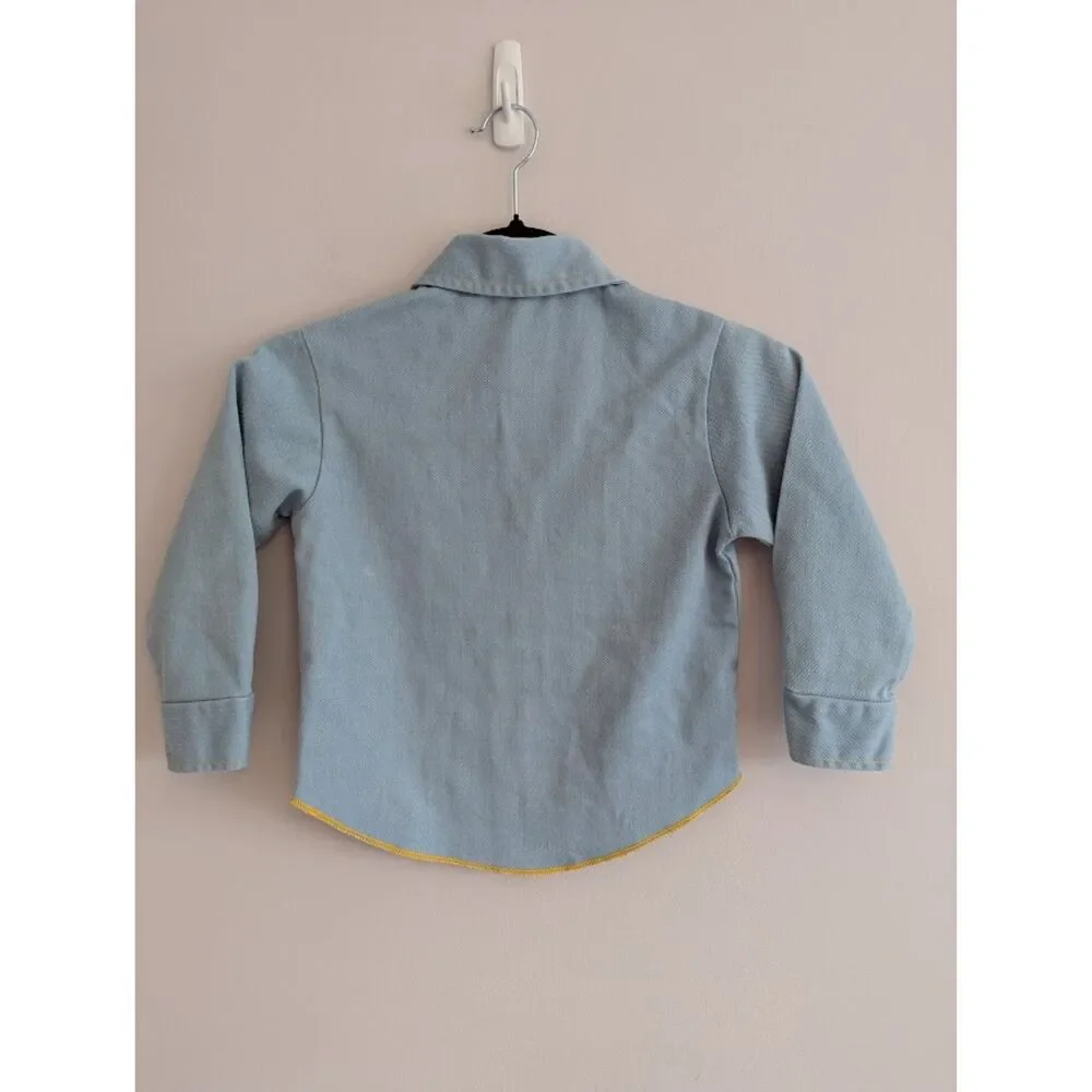 Vintage Kids Health-tex Western Button Down Shirt size 7 - Picture 4 of 5